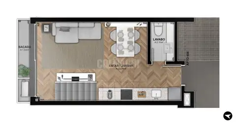 Apartamento Duplex · 1 dormitório no Moinhos de Vento — miniatura 3