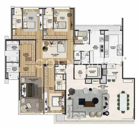 Apartamento · 4 dormitórios no Cristal — miniatura 2