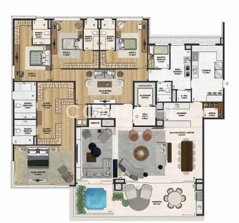 Apartamento · 4 dormitórios no Cristal — miniatura 2