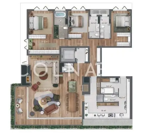 Apartamento · 3 dormitórios no Três Figueiras — miniatura 2