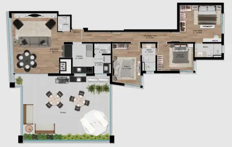 Apartamento Garden · 3 dormitórios no Rio Branco — miniatura 15