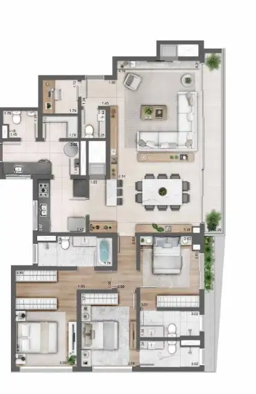 Apartamento · 3 dormitórios no Jardim Europa — miniatura 11