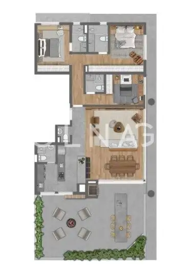 Apartamento Garden · 3 dormitórios em Petrópolis — miniatura 2