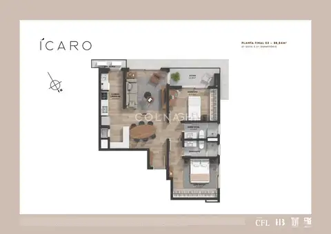 Apartamento · 2 dormitórios em Petrópolis — miniatura 3