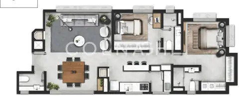 Apartamento · 2 dormitórios em Petrópolis — miniatura 2