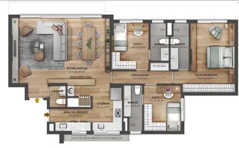 Apartamento · 3 dormitórios em Petrópolis — miniatura 13