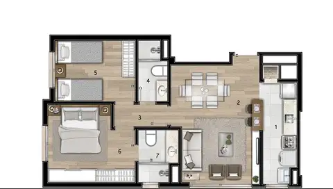 Apartamento · 2 dormitórios em Higienópolis — miniatura 13