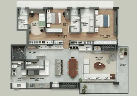 Apartamento · 3 dormitórios na Bela Vista — miniatura 3
